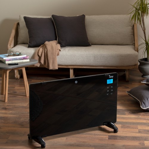 Izzy Θερμοπομπός Γυάλινος IZ-9017 (223797) με Τηλεχειριστήριο 2200W