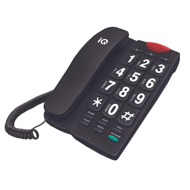 IQ Τηλέφωνο Ενσύρματο DT-836BB Μαύρο