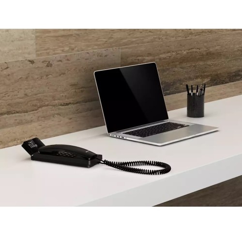 Philips Τηλέφωνο Ενσύρματο Γόνδολα M110B/GRS με Oθόνη και Aνοιχτή Aκρόαση (115087-0010) Μαύρο 