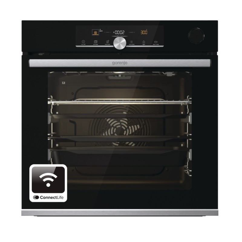 Gorenje Εντοιχιζόμενος Φούρνος Ανω Πάγκου BPSAX6747A08BGWI (739571) PYRO Ατμού 77Lt