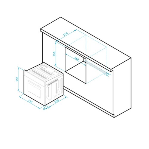 Gorenje Σετ Φούρνος Ανω Πάγκου BO6737E02X + Εστίες Επαγωγικές GI641BSC (034067201)
