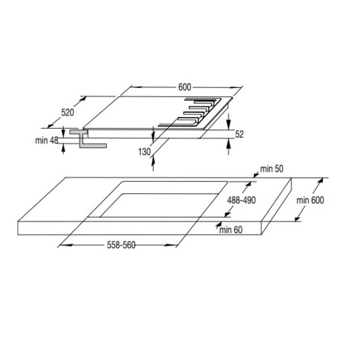 Gorenje Σετ Φούρνος Ανω Πάγκου BO6737E02X + Εστίες Επαγωγικές GI641BSC (034067201)