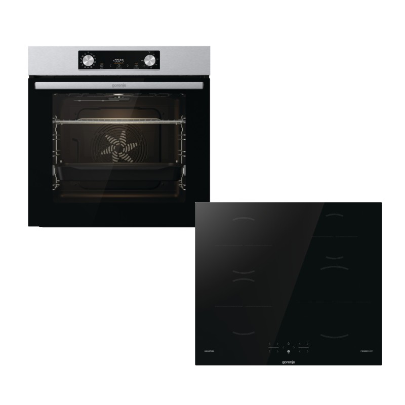Gorenje Σετ Φούρνος Ανω Πάγκου BO6737E02X + Εστίες Επαγωγικές GI641BSC (034067201)