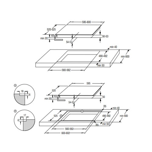 Gorenje Σετ Φούρνος Ανω Πάγκου BOS6737E06BG + Εστίες Κεραμικές ECT43X (034062901)