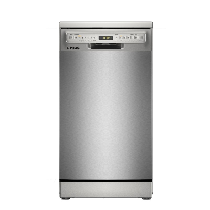 Pitsos Πλυντήριο Πιάτων DSS61I01 για 10 Σερβίτσια Π45xY84.5εκ. Inox