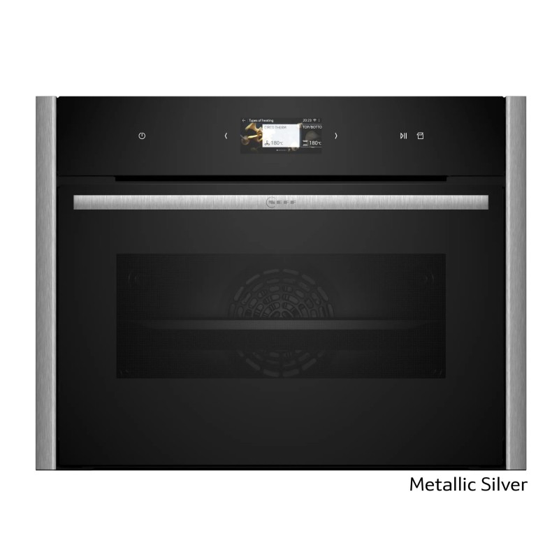 Neff Εντοιχιζόμενος Φούρνος Ανω Πάγκου Flex Design C29FS3AY0 47lt Metallic Silver