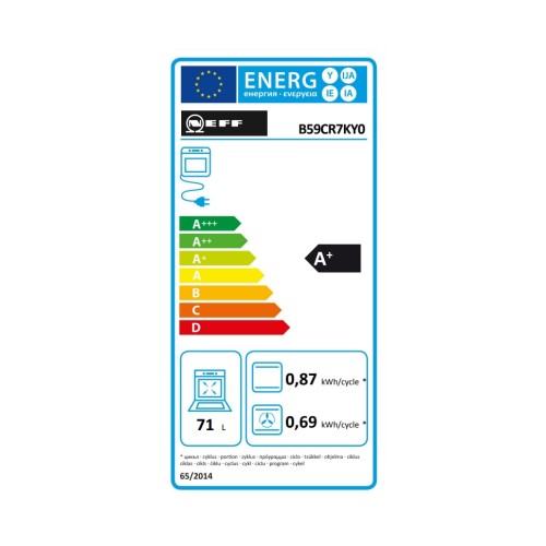 Neff Εντοιχιζόμενος Φούρνος Ανω Πάγκου Flex Design B59CR7KY0 71lt Anthracite Grey