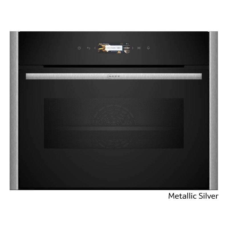 Neff Εντοιχιζόμενος Φούρνος Μικροκυμάτων Flex Design C29MR21Y0 47Lt Metallic Silver