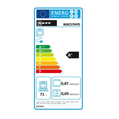 Neff Εντοιχιζόμενος Φούρνος Ανω Πάγκου Flex Design B69CS7MY0 71lt Brushed Bronze