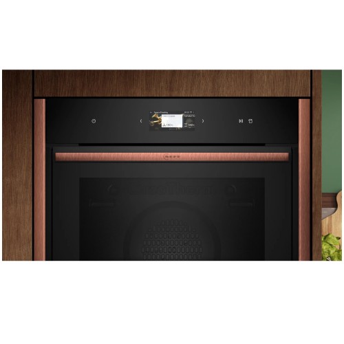 Neff Εντοιχιζόμενος Φούρνος Ανω Πάγκου Flex Design B69VS3AY0 71lt με Λειτουργία Ατμού Antracite Gray