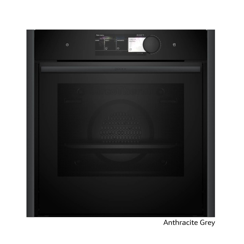 Neff Εντοιχιζόμενος Φούρνος Ανω Πάγκου Flex Design B69VY7MY0 71lt με Λειτουργία Ατμού Antracite Gray