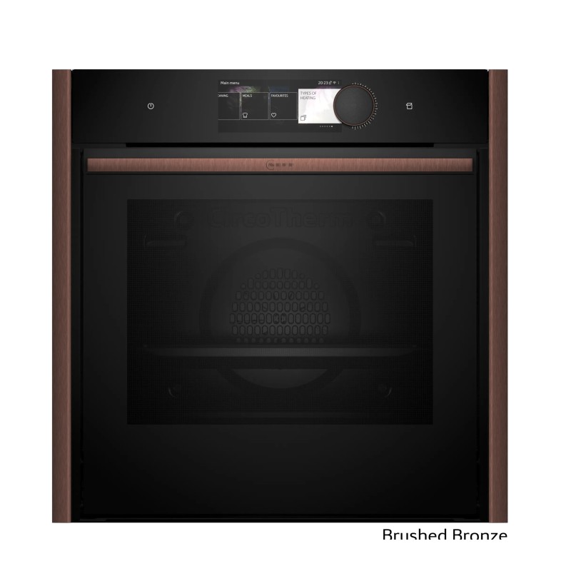 Neff Εντοιχιζόμενος Φούρνος Ανω Πάγκου Flex Design B69VY7MY0 71lt με Λειτουργία Ατμού Brushed Bronze