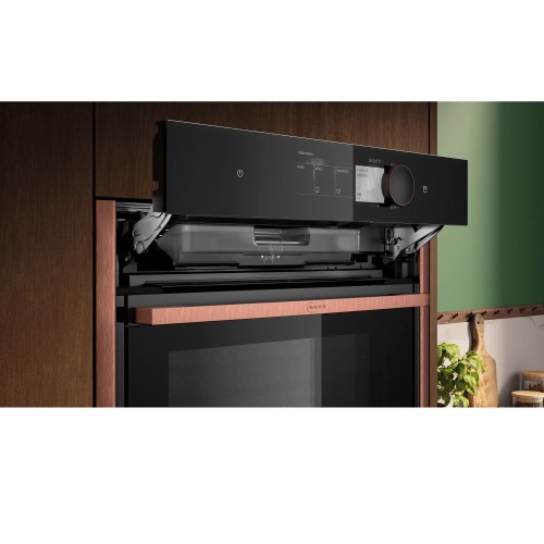 Neff Εντοιχιζόμενος Φούρνος Ανω Πάγκου Flex Design B69VY7MY0 71lt με Λειτουργία Ατμού Deep Black