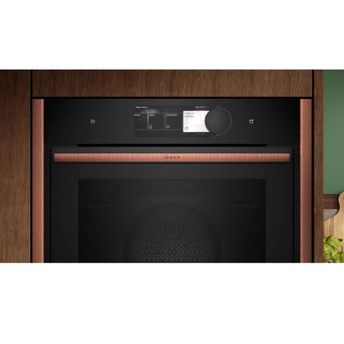 Neff Εντοιχιζόμενος Φούρνος Ανω Πάγκου Flex Design B69VY7MY0 71lt με Λειτουργία Ατμού Metallic Silver