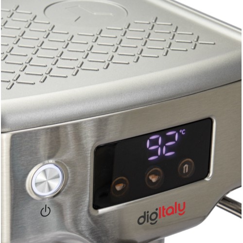 Gruppe Μηχανή Espresso Digitaly EM3207 1465W Πίεσης 19bar Ασημί
