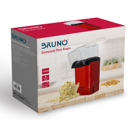 Bruno Συσκευή για Ποπ Κορν BRN-0085 1200W Κόκκινη