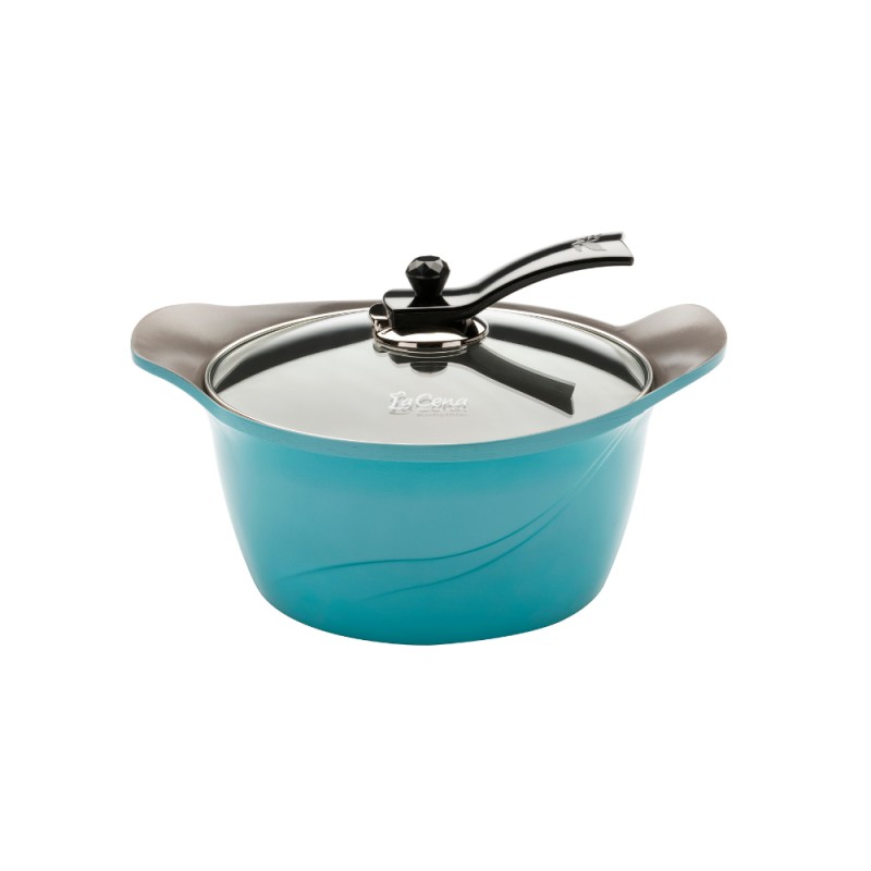 La Cena Κατσαρόλα Αντικολλητική Κεραμική 20cm Blue