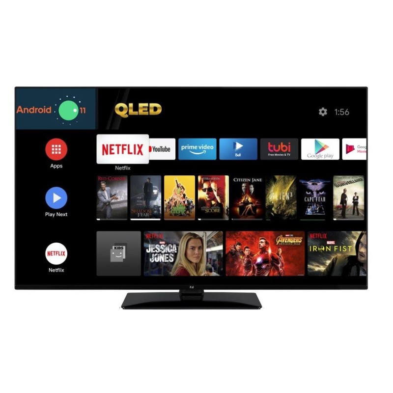 F&U Τηλεόραση Smart FLQ5523UH Android 4K UHD QLED 55΄΄