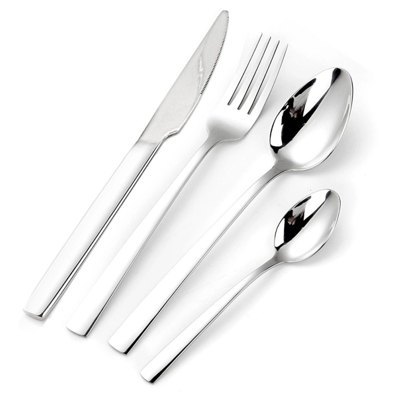 Bruno Σετ Μαχαιροπίρουνα Ανοξείδωτα Dioni BRN-0157 Aσημί 16τμχ