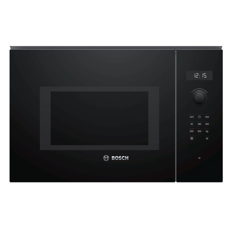 Bosch Εντοιχιζόμενος Φούρνος Μικροκυμάτων BFL554MB0 25lt Μαύρος