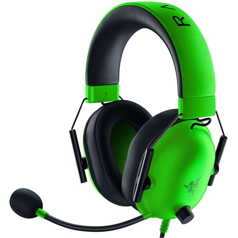 Razer Gaming Headset BlackShark V2 X Over Ear με σύνδεση 3.5mm (RZ04-03240600-R3M1) Πράσινο