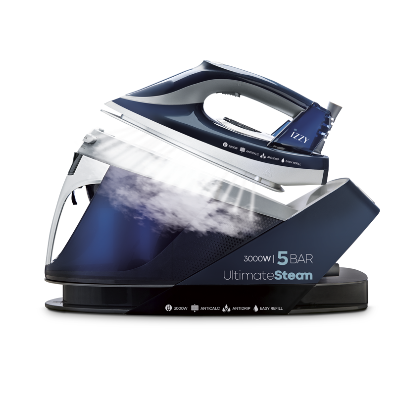 Izzy Σύστημα Σιδερώματος Ultimate Steam IZ-1106 (223936) Πίεσης 5bar με Δοχείο 1.5lt 3000W