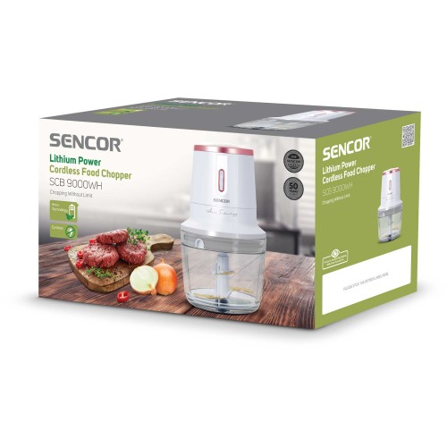 Sencor Ασύρματος Πολυκόπτης SCB 9000WH με Δοχείο 500ml
