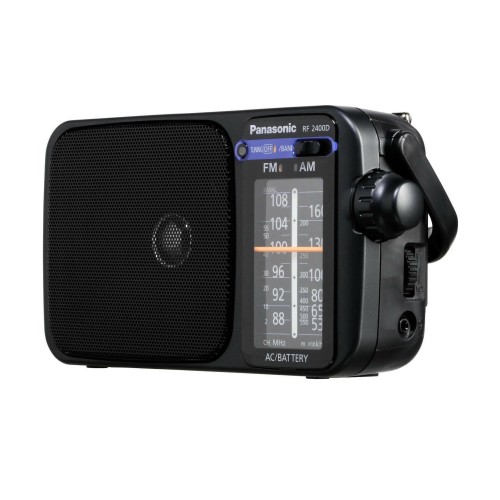 Panasonic Ραδιόφωνο Φορητό RF-2400DEG-K Ρεύματος / Μπαταρίας