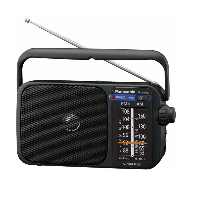 Panasonic Ραδιόφωνο Φορητό RF-2400DEG-K Ρεύματος / Μπαταρίας