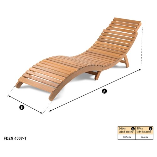 Fieldmann Ξαπλώστρα Ξύλινη FDZN 4009-T