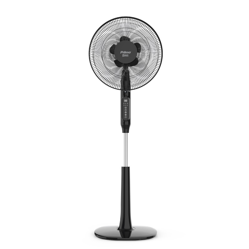 Primo Ανεμιστήρας Ορθοστάτης PRSF-80615D (800615) 30W Διαμέτρου 40cm με Τηλεχειριστήριο Μαύρος