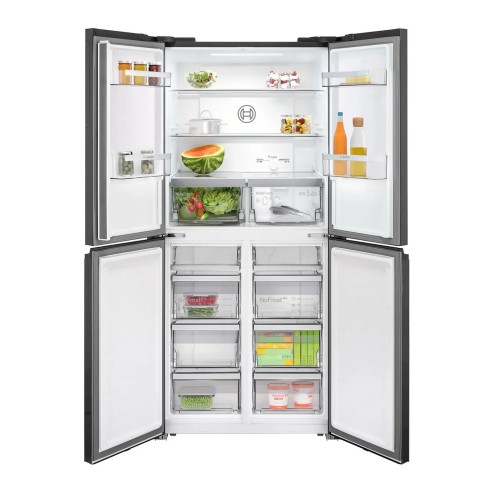 Bosch Ψυγείο Ντουλάπα KMC85LBEA Full No Frost 547Lt Υ189.5xΠ85.5xΒ66.6εκ. Μαύρο