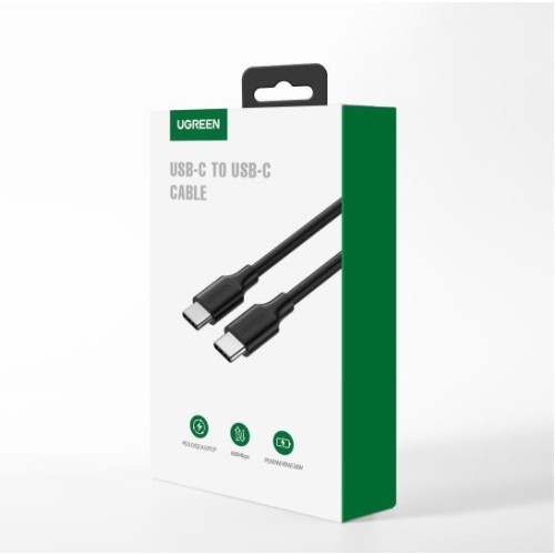 Ugreen Καλώδιο US286 USB 2.0 Cable USB-C male - USB-C male Μαύρο 2m 
