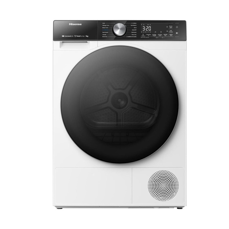 Hisense Στεγνωτήριο Ρούχων με Αντλία Θερμότητας DH5S902BW (9kg A+++)