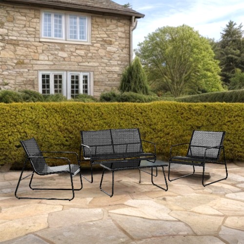 Bormann Σετ Σαλονιού Εξωτερικού Χώρου BSP1168  Γκ 4τμχ