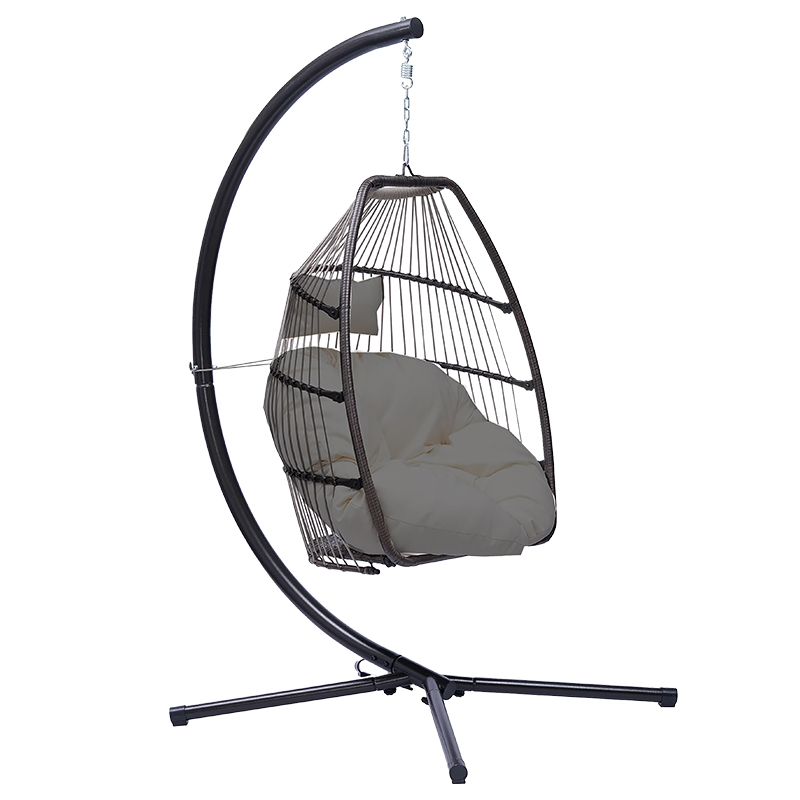 Bormann Κρεμαστή Κούνια Φωλιά BSP1166 (066446) Γκρι Αντοχής έως 130kg Μ95xΠ95xΥ196cm