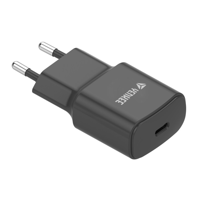 Yenkee Φορτιστής Χωρίς Καλώδιο YAC 2033BK με Θύρα USB-C 20W Μαύρος