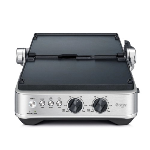 Sage Τοστιέρα - Γκριλιέρα  BBQ & Press Grill SGR 700BSS με Αποσπώμενες Κεραμικές Πλάκες 1800W Inox