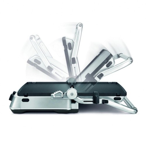 Sage Τοστιέρα - Γκριλιέρα  BBQ & Press Grill SGR 700BSS με Αποσπώμενες Κεραμικές Πλάκες 1800W Inox