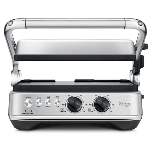 Sage Τοστιέρα - Γκριλιέρα  BBQ & Press Grill SGR 700BSS με Αποσπώμενες Κεραμικές Πλάκες 1800W Inox