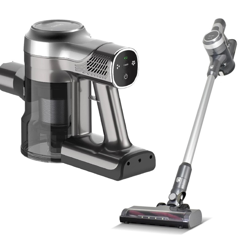 Bruno Επαναφορτιζόμενη Σκούπα Stick & Χειρός BRN-0160 BLDC 22.2V Ασημί