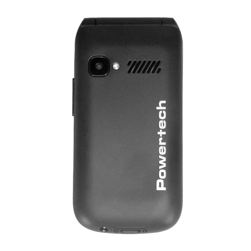 Powertech Κινητό Τηλέφωνο Milly Flip PTM-38 Dual SIM Μαύρο