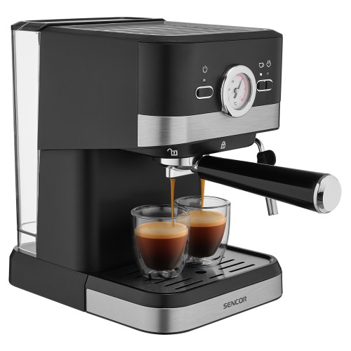 Sencor Μηχανή Espresso SES 1721BK 1050W Πίεσης 20bar Μαύρη