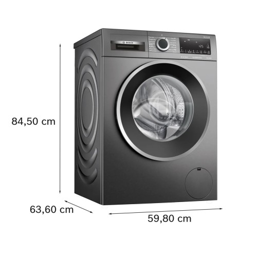 Bosch Πλυντήριο Ρούχων WGG244ZREU (9kg 1400rpm Α) Grey