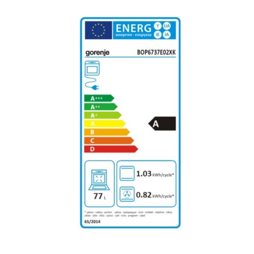 Gorenje Φούρνος Εντοιχιζόμενος Ανω Πάγκου Με Λειτουργία Μικροκυμάτων BCM4547A10X (740366) 50lt Inox