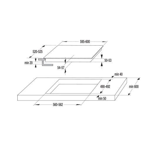 Gorenje Αυτόνομη Κεραμική Εστία ECT643WCSC (730813) 60cm Λευκή