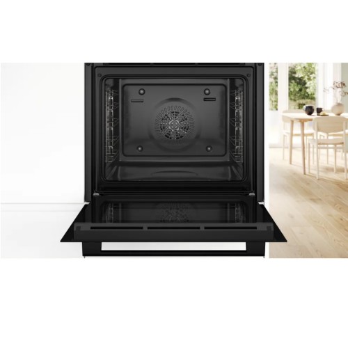Bosch Εντοιχιζόμενος Φούρνος Ανω Πάγκου HBA514BB3 71lt Μαύρος