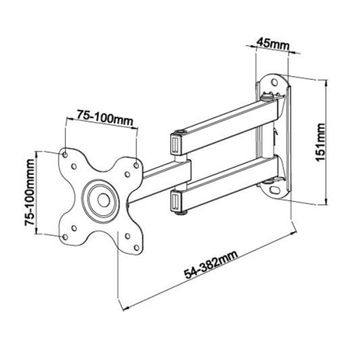 DMP Βάση TV Τοίχου LCD923 έως 29''