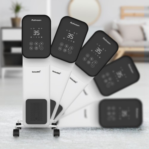 Rohnson Ηλεκτρικό Καλοριφέρ Λαδιού R-2511-23 Genius Wi-Fi με 11 Φέτες 2500W