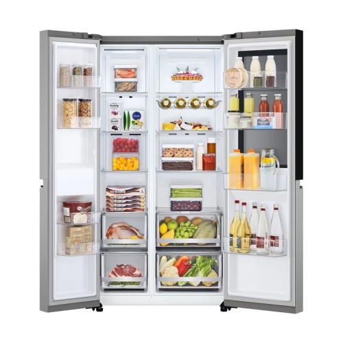 LG Ψυγείο Ντουλάπα GSVV80PYLL 655lt Total NoFrost Υ179xΠ91.3xΒ73.5εκ. Inox